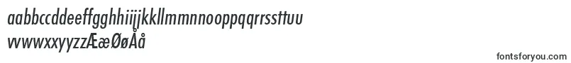 StFunctionCondensedItalic-Schriftart – norwegische Schriften