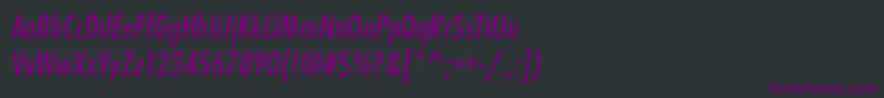 fuente StFunctionCondensedItalic – Fuentes Moradas Sobre Fondo Negro
