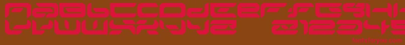 Mionta Font – Red Fonts on Brown Background