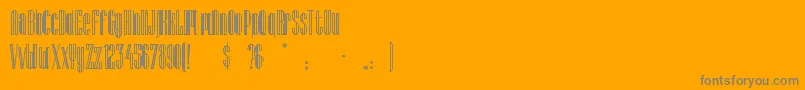 Weitere Informationen zur LagniappeInline-Schriftart LagniappeInline-Schriftart – Graue Schriften auf orangefarbenem Hintergrund