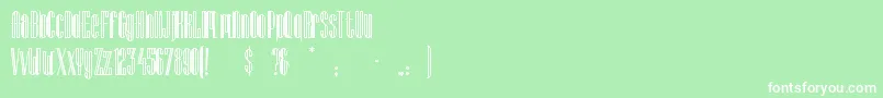 LagniappeInline Font – White Fonts on Green Background