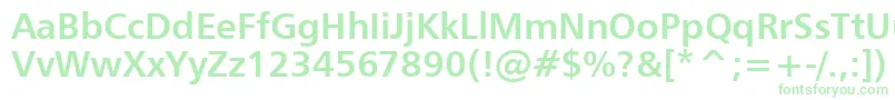 Humanist777BoldBt Font – Green Fonts on White Background
