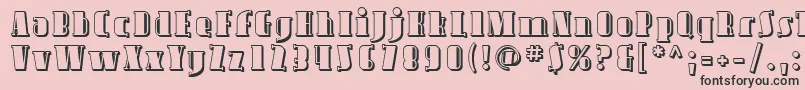 Sfavondaleshaded Font – Black Fonts on Pink Background