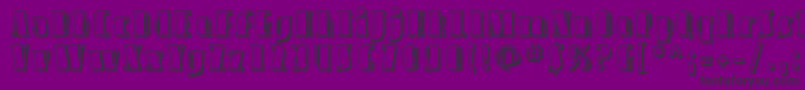 Sfavondaleshaded Font – Black Fonts on Purple Background