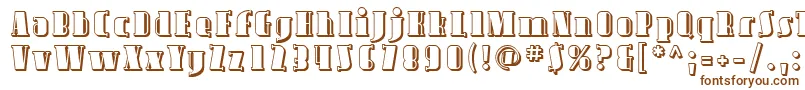 Sfavondaleshaded Font – Brown Fonts on White Background