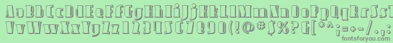 Sfavondaleshaded Font – Gray Fonts on Green Background