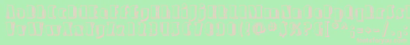 Sfavondaleshaded Font – Pink Fonts on Green Background