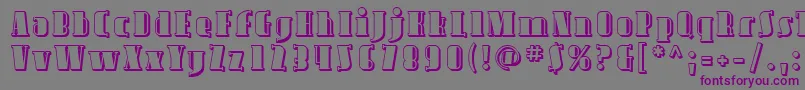 Sfavondaleshaded Font – Purple Fonts on Gray Background