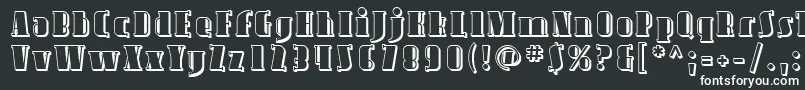 Sfavondaleshaded-fontti – valkoiset fontit