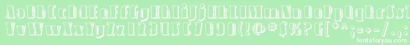 Sfavondaleshaded Font – White Fonts on Green Background