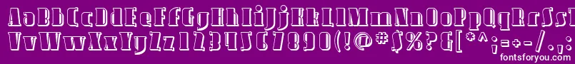 Sfavondaleshaded Font – White Fonts on Purple Background