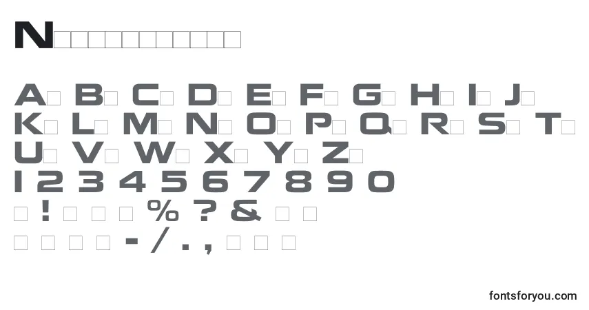A fonte Nokiaregular – alfabeto, números, caracteres especiais