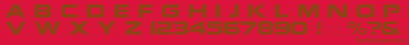 Nokiaregular Font – Brown Fonts on Red Background