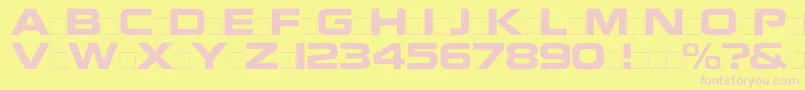 Police Nokiaregular – polices roses sur fond jaune