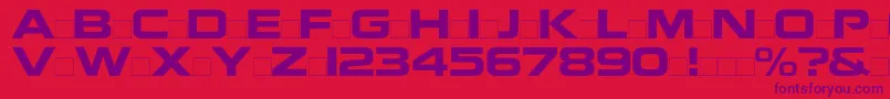 Nokiaregular Font – Purple Fonts on Red Background
