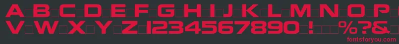 Nokiaregular Font – Red Fonts on Black Background