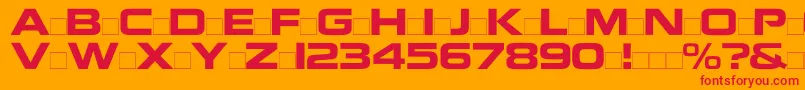 Nokiaregular Font – Red Fonts on Orange Background