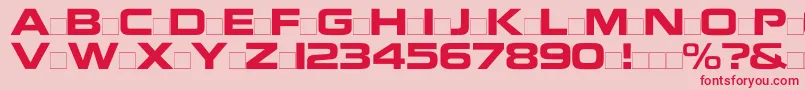 Nokiaregular Font – Red Fonts on Pink Background