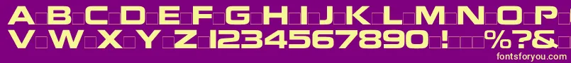 Nokiaregular Font – Yellow Fonts on Purple Background