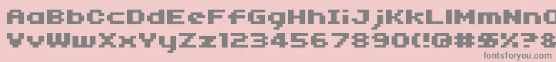 04b11 Font – Gray Fonts on Pink Background