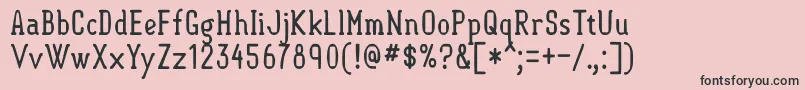 Semisweet Font – Black Fonts on Pink Background