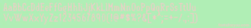 Semisweet Font – Pink Fonts on Green Background