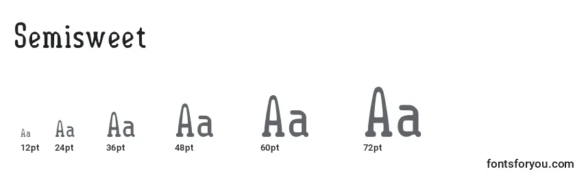 Semisweet Font Sizes