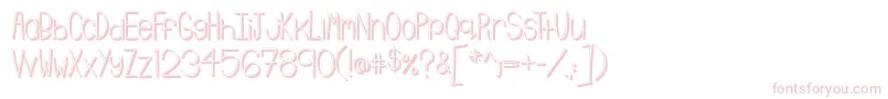 Emmy3D Font – Pink Fonts on White Background