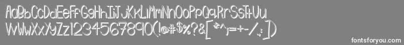 Emmy3D Font – White Fonts on Gray Background