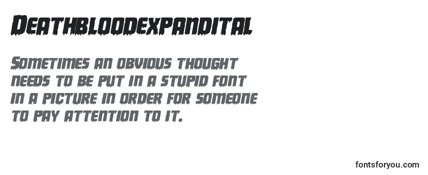 Deathbloodexpandital Font