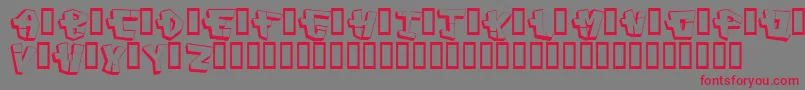 Capconstruct Font – Red Fonts on Gray Background