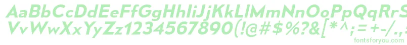 MesmerizeSeSbIt Font – Green Fonts on White Background