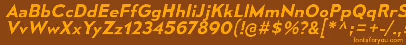 MesmerizeSeSbIt Font – Orange Fonts on Brown Background