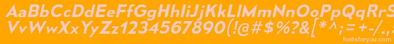 MesmerizeSeSbIt Font – Pink Fonts on Orange Background