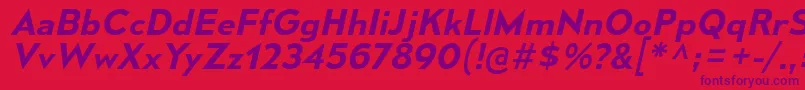 MesmerizeSeSbIt Font – Purple Fonts on Red Background