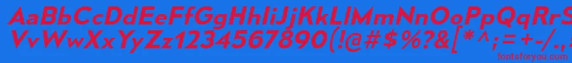 MesmerizeSeSbIt Font – Red Fonts on Blue Background