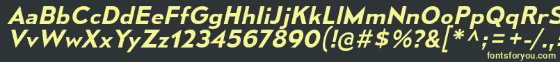 MesmerizeSeSbIt Font – Yellow Fonts on Black Background