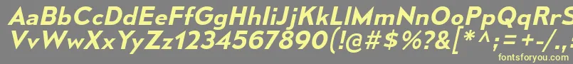 MesmerizeSeSbIt Font – Yellow Fonts on Gray Background