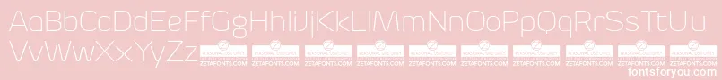 ByomThinTrial Font – White Fonts on Pink Background