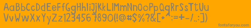 Ritaglio Font – Gray Fonts on Orange Background