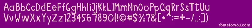 Ritaglio Font – Pink Fonts on Purple Background