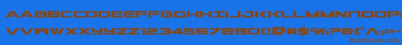 Outridercondbold-fontti – ruskeat fontit sinisellä taustalla