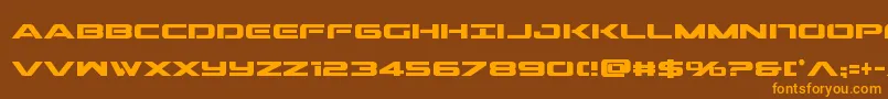 Шрифт Outridercondbold – оранжевые шрифты на коричневом фоне