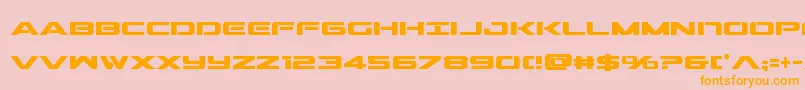 fuente Outridercondbold – Fuentes Naranjas Sobre Fondo Rosa