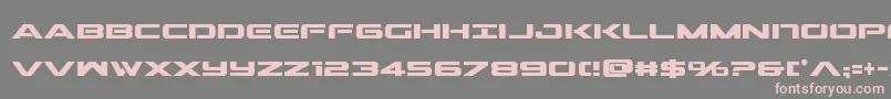 Outridercondbold Font – Pink Fonts on Gray Background