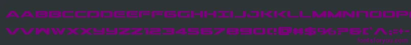 フォントOutridercondbold – 黒い背景に紫のフォント