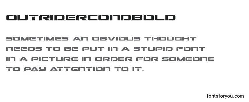Outridercondbold Font