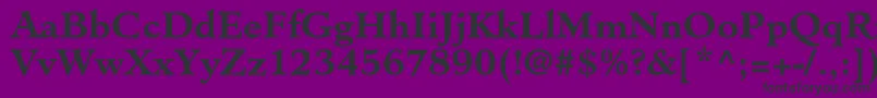 MinisterstdBold Font – Black Fonts on Purple Background