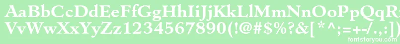MinisterstdBold Font – White Fonts on Green Background