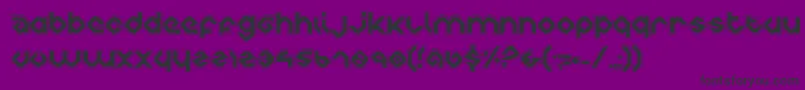Charliec-Schriftart – Schwarze Schriften auf violettem Hintergrund
